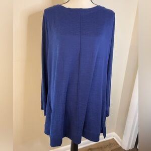 d&co. Active blue long sleeve sweater dress SZ XL